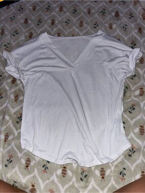 Classic White V-Neck Women's Tee